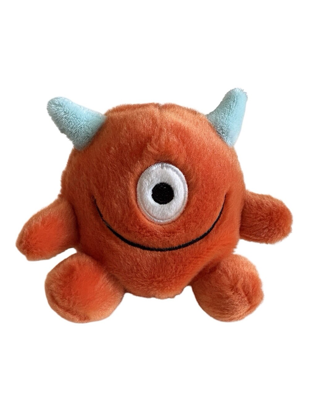 Aurora Palm Pals Monster Plush Bean Bag Orange 4"
